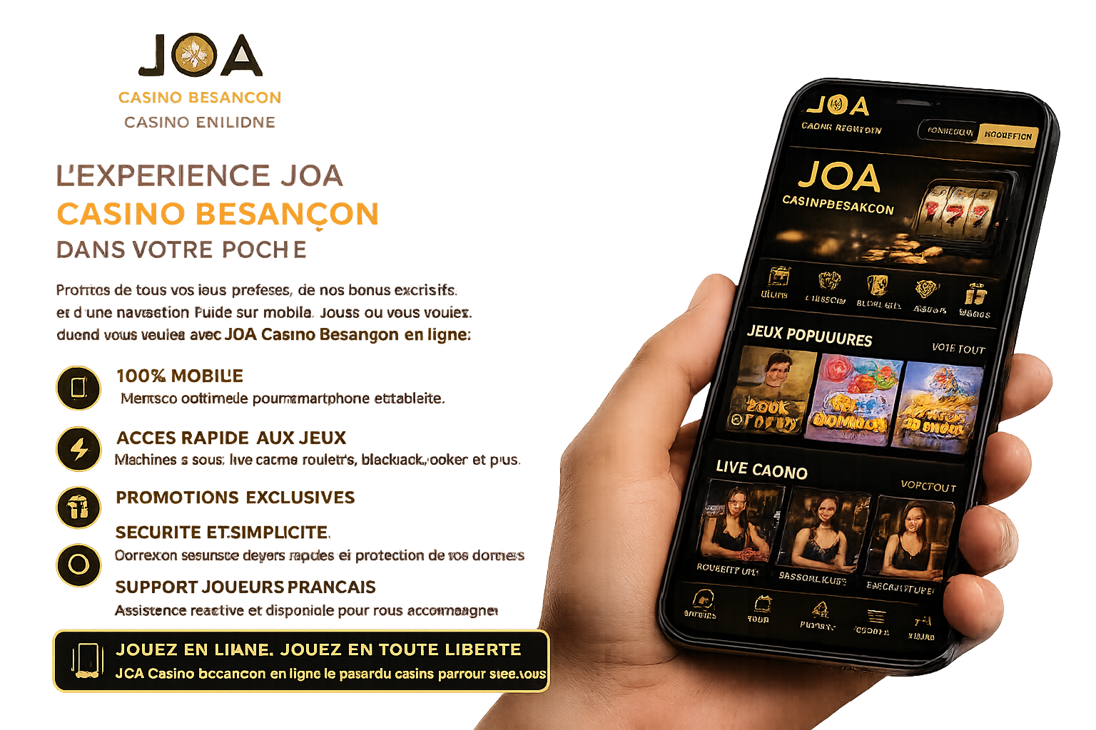 Application JOA Casino Besançon Online